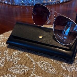 Rampage Silver Frame Sunglasses with Brown Lenses